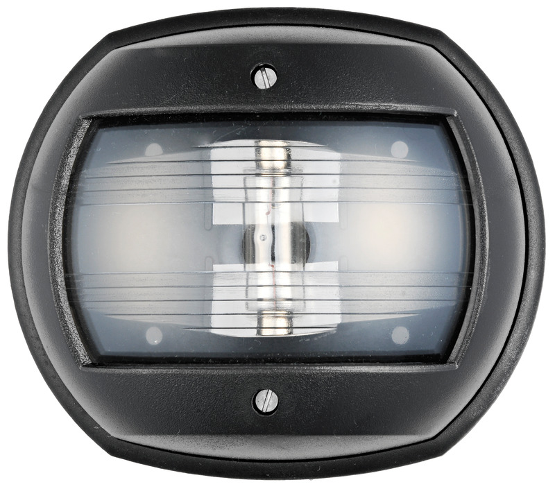 Feu de navigation Maxi 20 noir 12 V/poupe blanc
