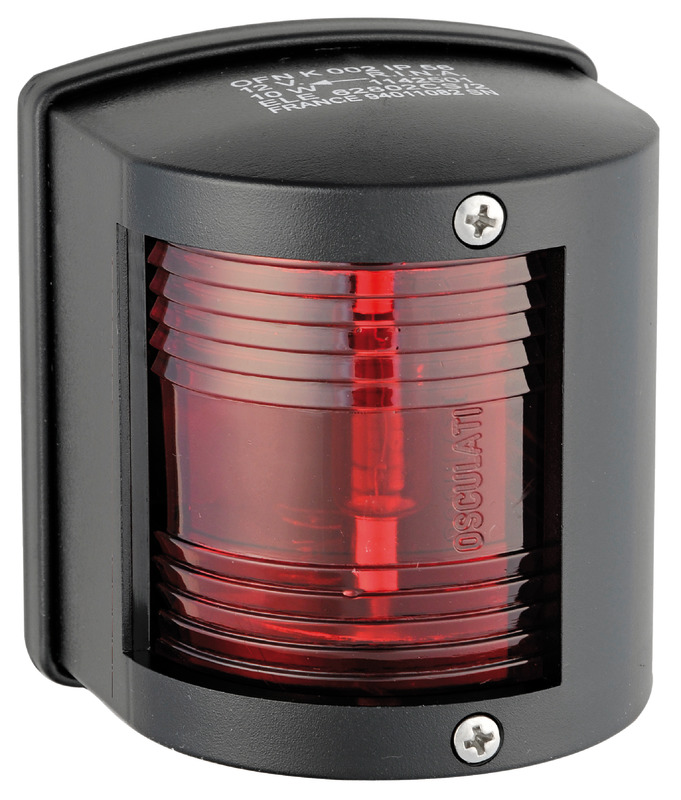 Feu de navigation Utility 77 noir/112,5° rouge