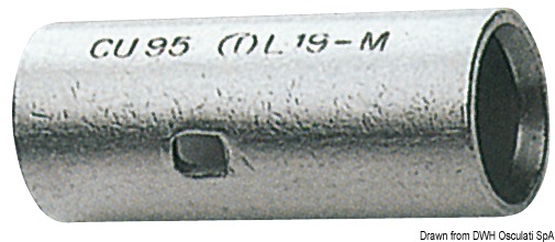 Raccord tête-tête cuivre 35,5 mm