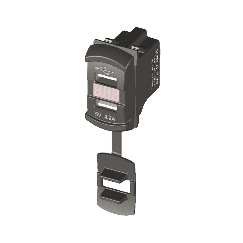 Prise double USB-A + voltmètre – Image 3