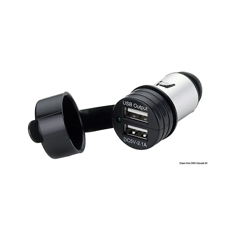 Double USB avec capuchon étanche – Image 2