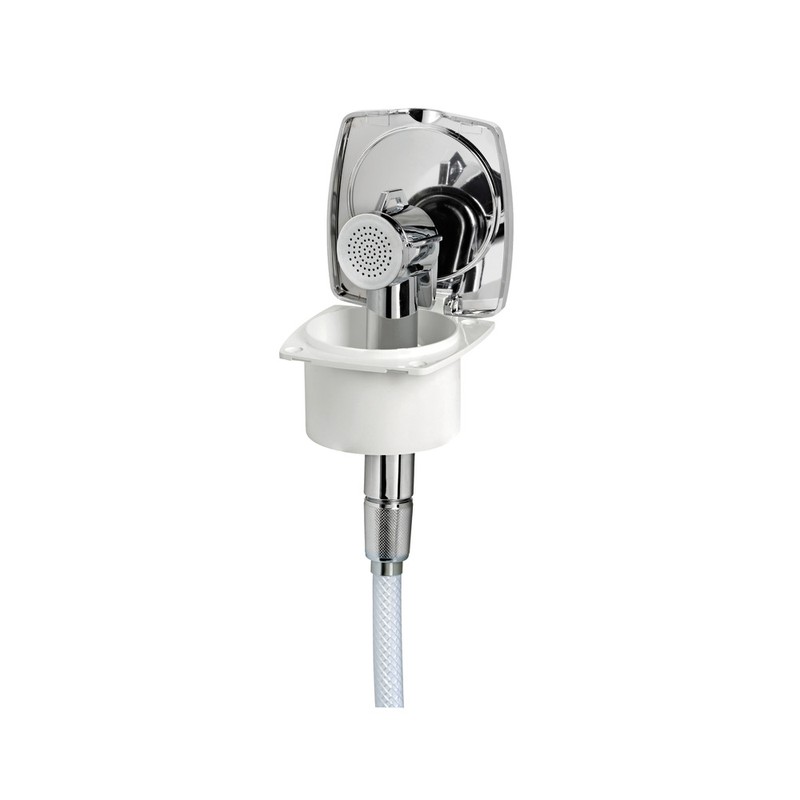 Box de douche New Edge chromé, tuyau PVC 2,5 m (Bulk 10 pcs) – Image 2