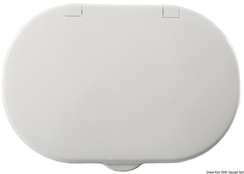 Coffret douche blanc Oval PVC 2,5m sortie arrière Sortie douche arrière
