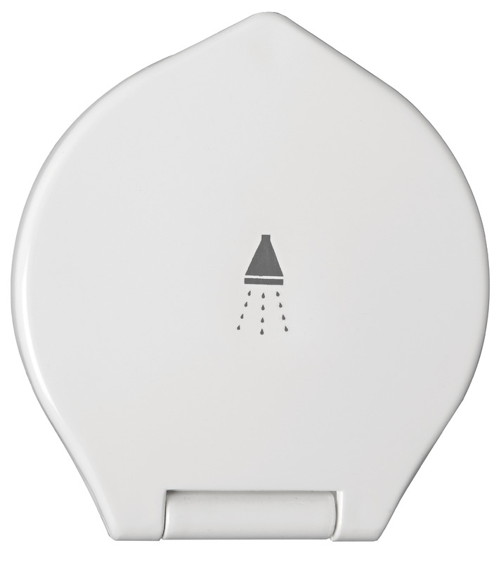 Coffret douche Elegant blanche tuyau PVC 2,5 m Montage à paroi