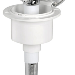 Boîtier douche chromé Classic Evo tuyau PVC 2,5 mm Montage à plat