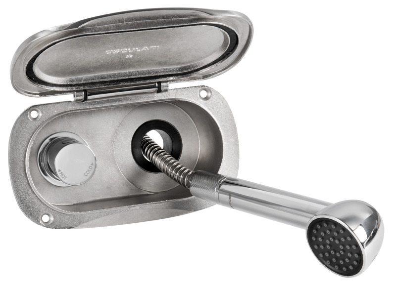 Douche de pont Elissa dusche Keji II tuyau inox 4m
