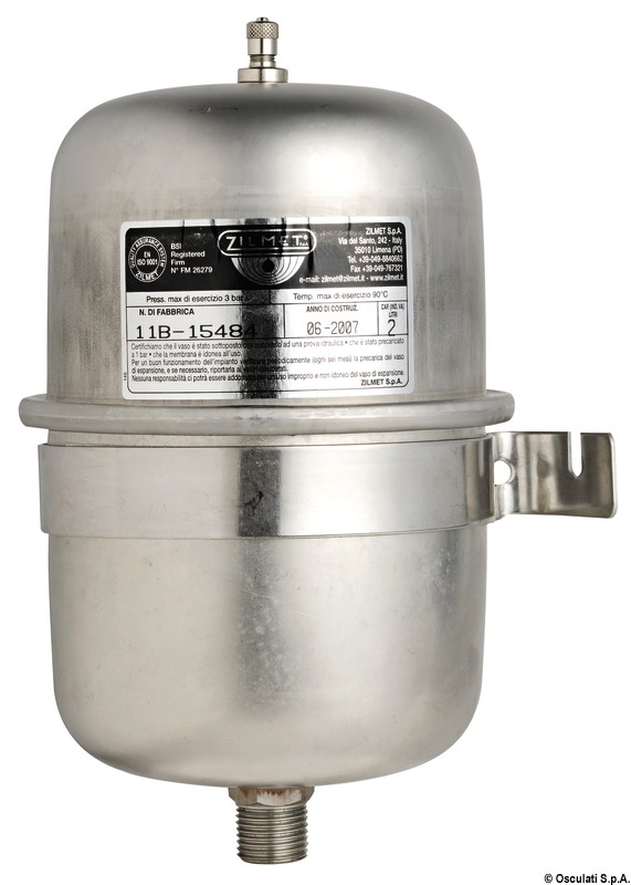 Vase d'expansion p. autoclaves et chauffeau 2 l