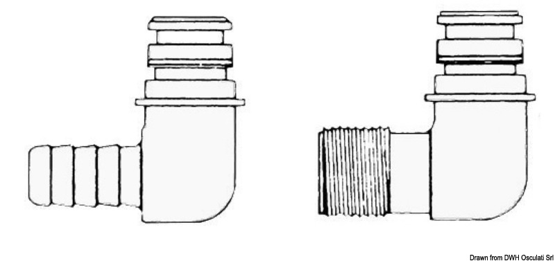 Raccord de rechange p. pompes Flojet fileté 1/2"