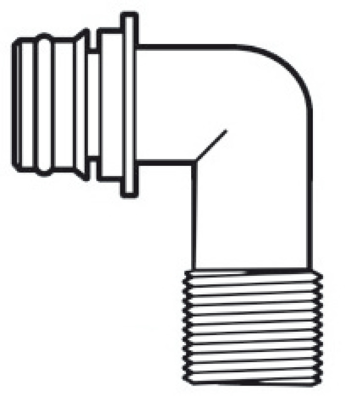 Europump raccord express gachette 90° 1/2" fileté