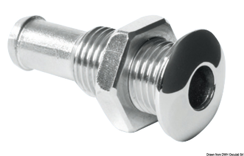 Mini passe-coque AISI 316 bombée 1/4"
