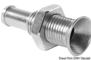 Mini passe-coque AISI 316 au ras 1/4"