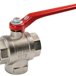 Vanne bille en laiton 3 voies 1"1/4 L