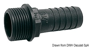 Embout mâle en PP 3/4" x 20 mm