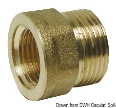 Manchon laiton mâle/femelle 3/8" x 1/2"