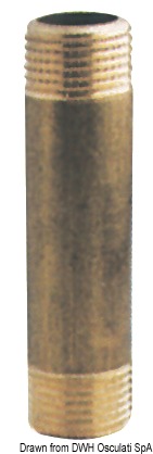 Raccord rallonge en laiton 3/8" x 100 mm