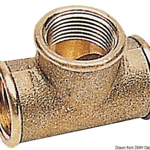 Raccord T laiton 1/4"