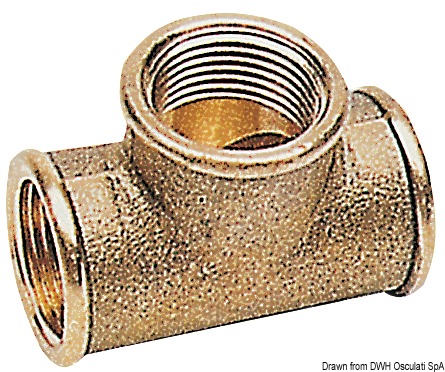 Raccord T laiton 1/4"