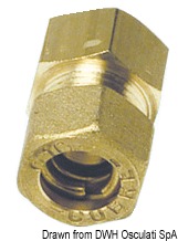 Raccord à compressin laiton droit fem. 8 mm x 1/4"