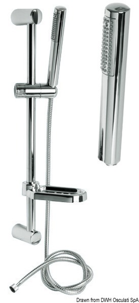 Tringle douche Yuma 150 cm chromé