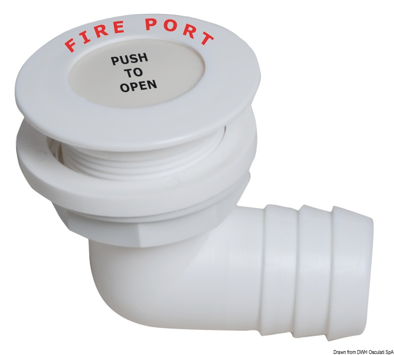 Fire port 90° embout 38mm