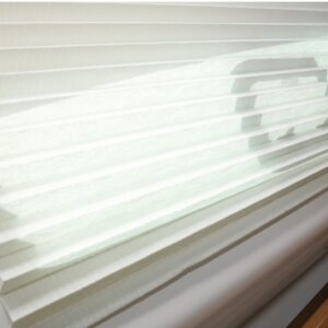 Oceanair pleated shade 508 x 305 mm crème