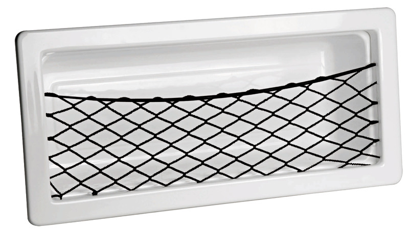Poche latérale ABS blanc filet 540 x 244 x 120 mm