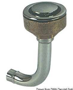 Event laiton chromé coudé 90° droit 20 mm