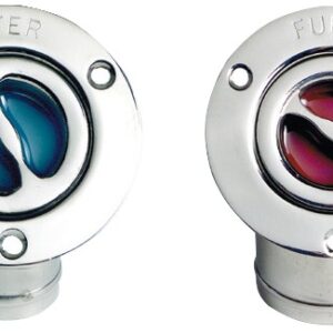Bouchon incliné 45° FUEL inox poli 38 mm