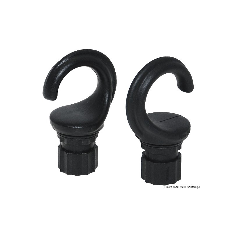 Paire anneaux ouverts Fasten type mosqueton75x46mm – Image 2