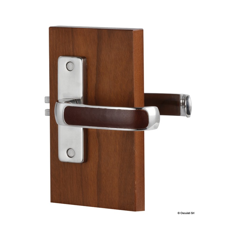 Poignées LEATHER avec serrure Yale gauche ext/int – Image 2