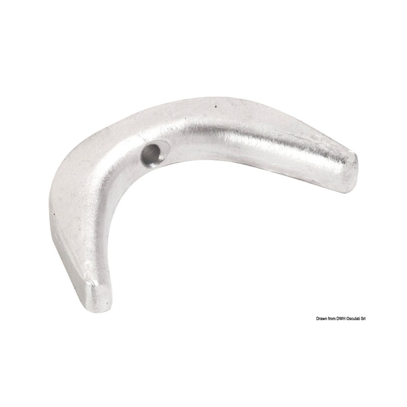 Anode en U pour pied 70/100 HP Osculati Aluminium – Image 2