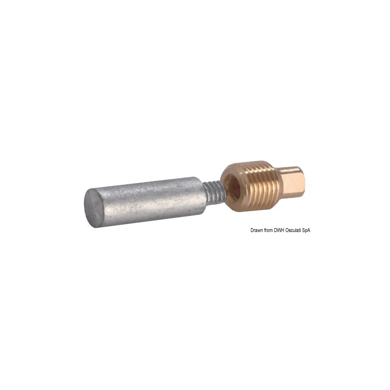 Anode zinc+laiton exch. chaleur 1/2’’ BSPT 67x15 – Image 2
