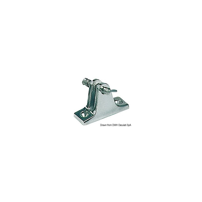 Support fourche pivot débrochable AISI316Ø 20-25mm – Image 2