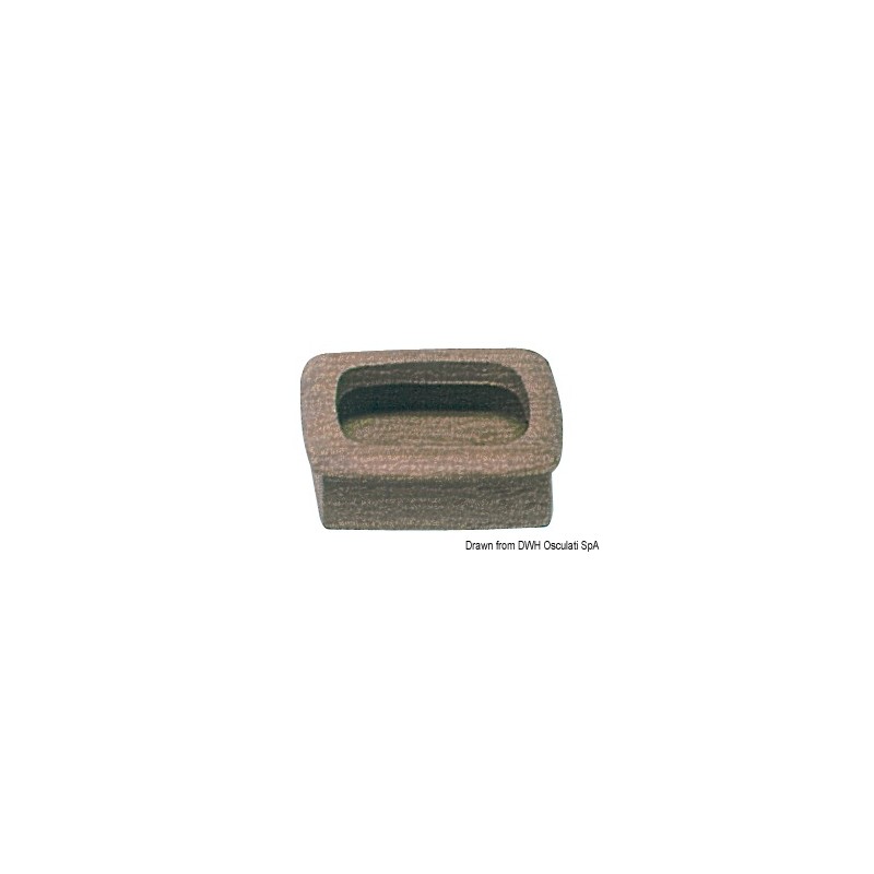 Poignée teck 40 x 40 mm – Image 2