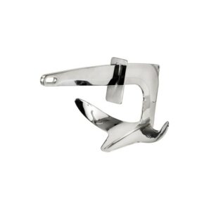 Ancre Trefoil inox avec plaque de blocage 10 kg
