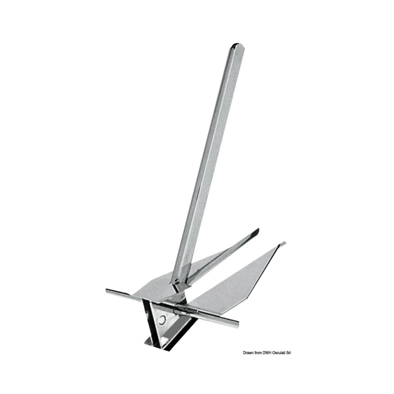 Ancre Danforth inox 12 kg