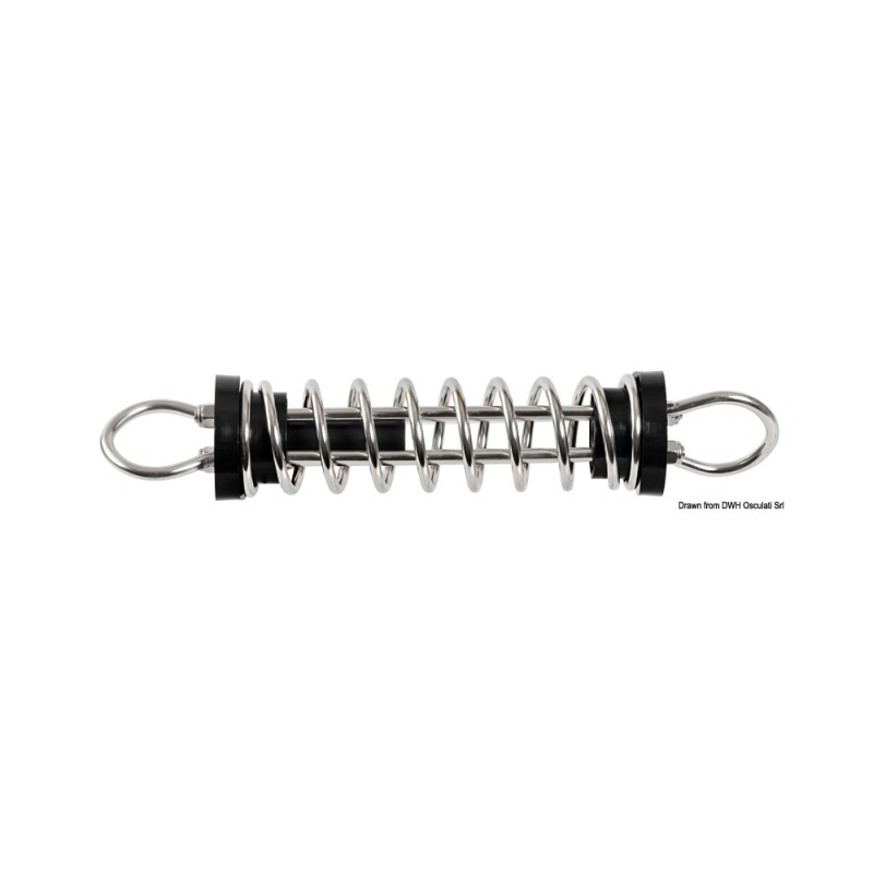 Ressort mouillage avec silentbloc 57 x 300 mm