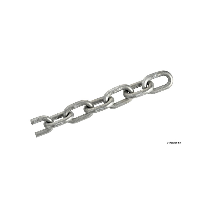 Chaîne galvanisée calibrée 6 mm x 25 m