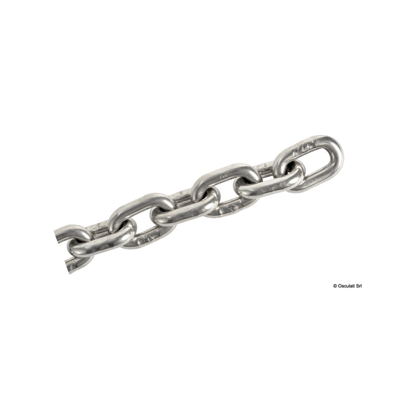 Chaîne inox calibrée 10 mm DIN766 100 m