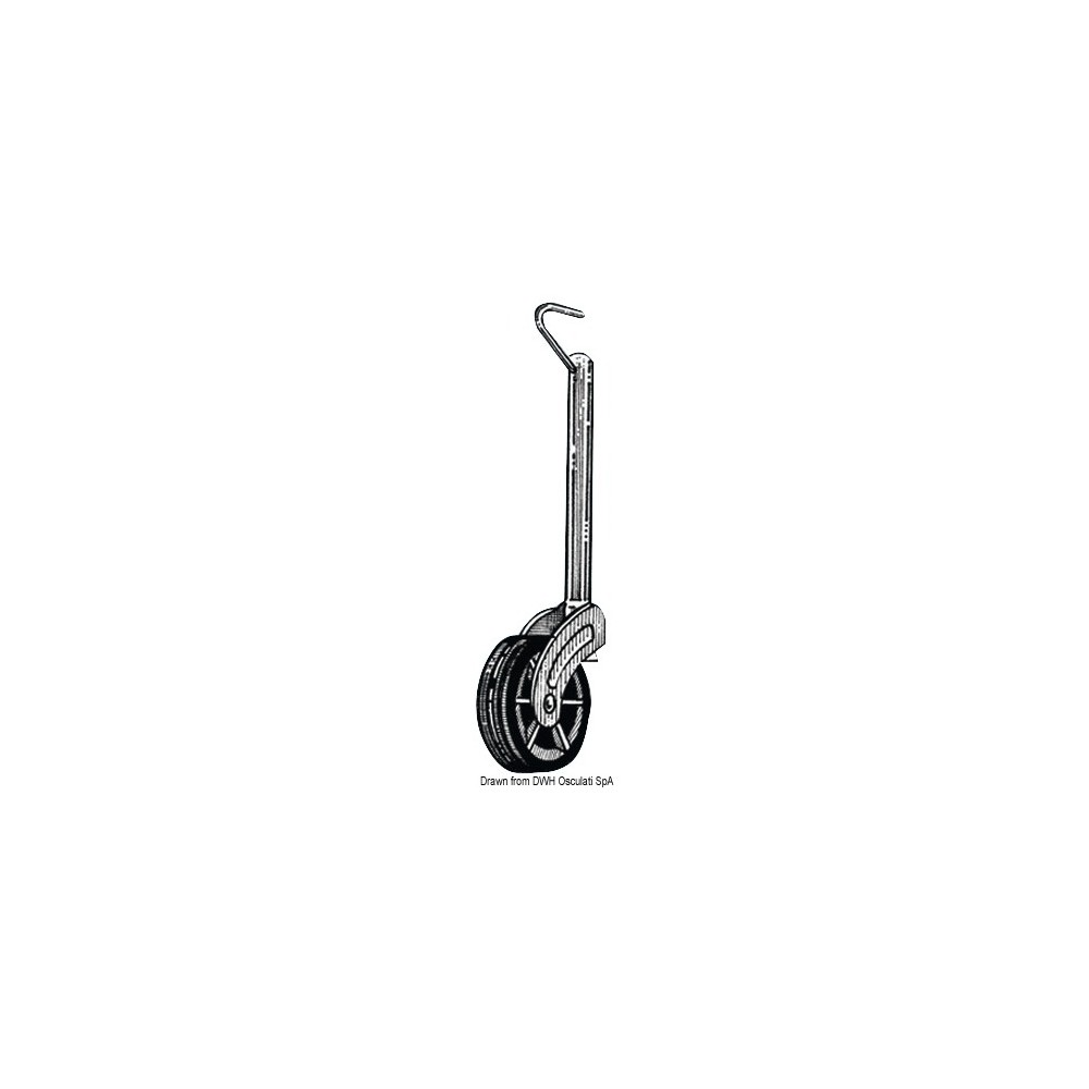 Roue jockey fixe 35 mm