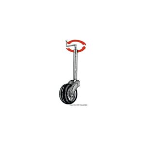 Roue jockey réglable en hauteur 48 mm