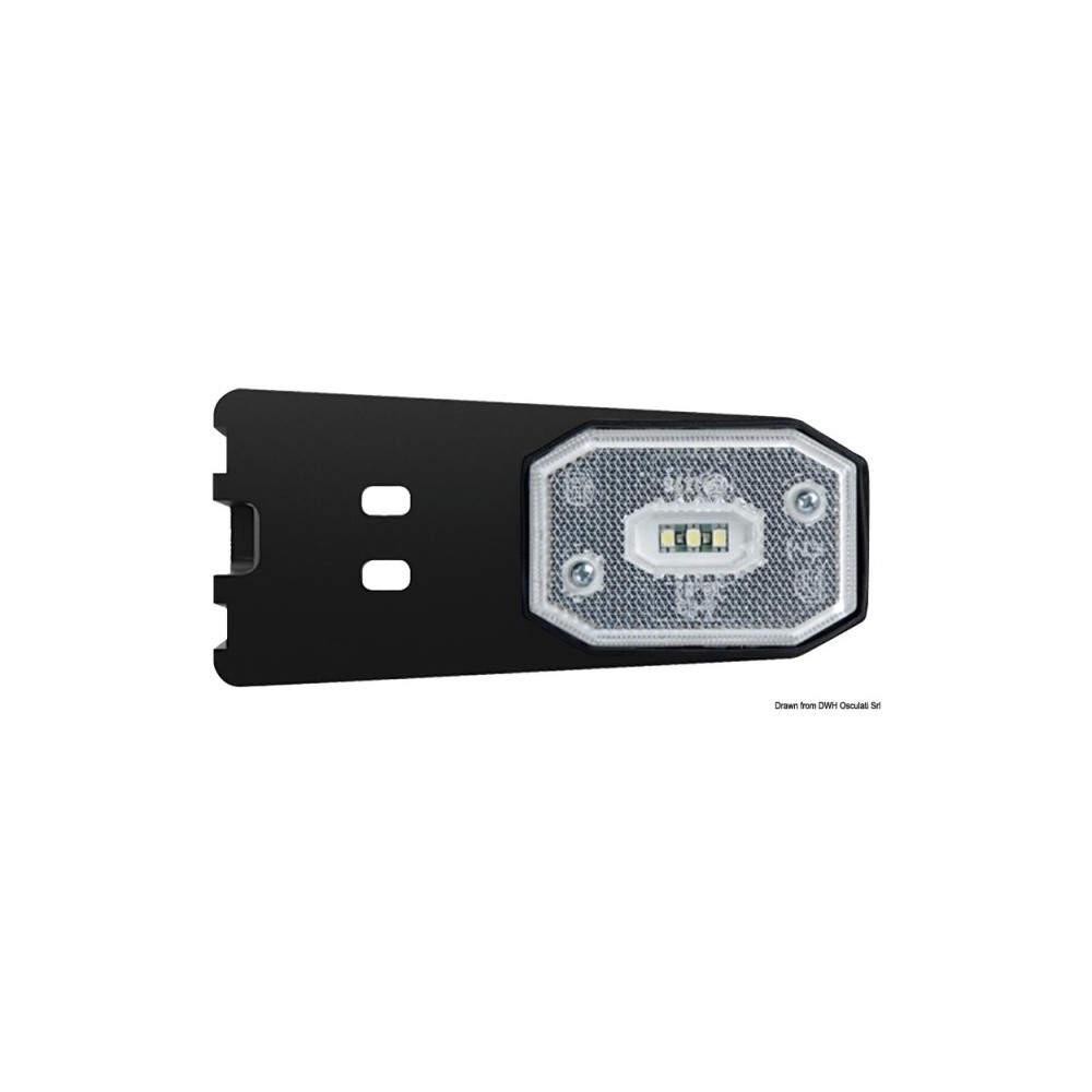 Feu avant à LED avec étrier lumière blanche