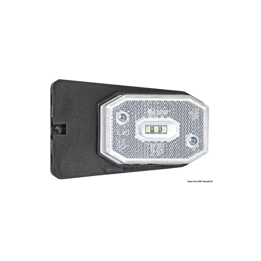 Feu avant à LED avec étrier lumière blanche