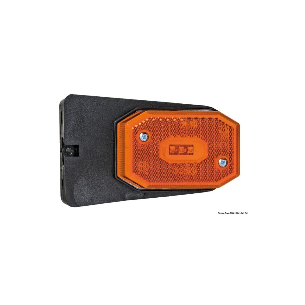 Feu avant à LED avec étrier lumière orange