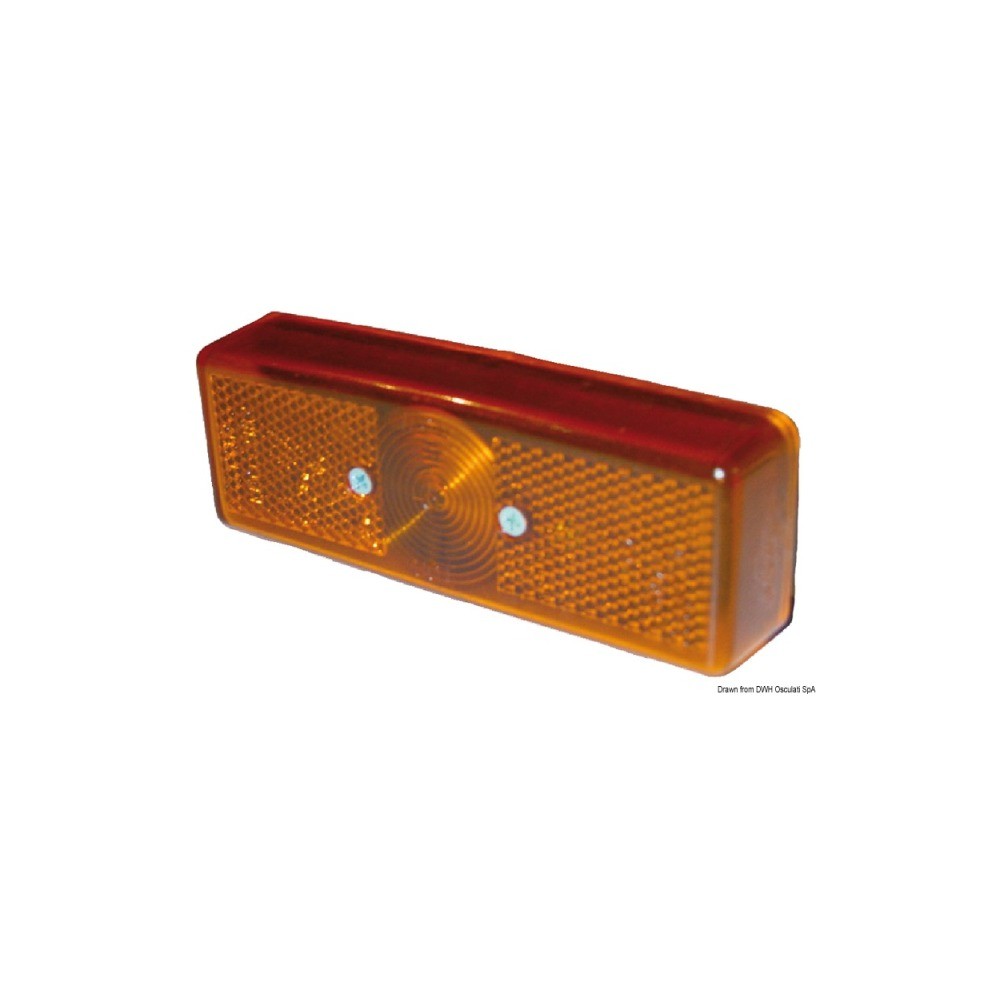 Feu d'encombrement catadioptre orange