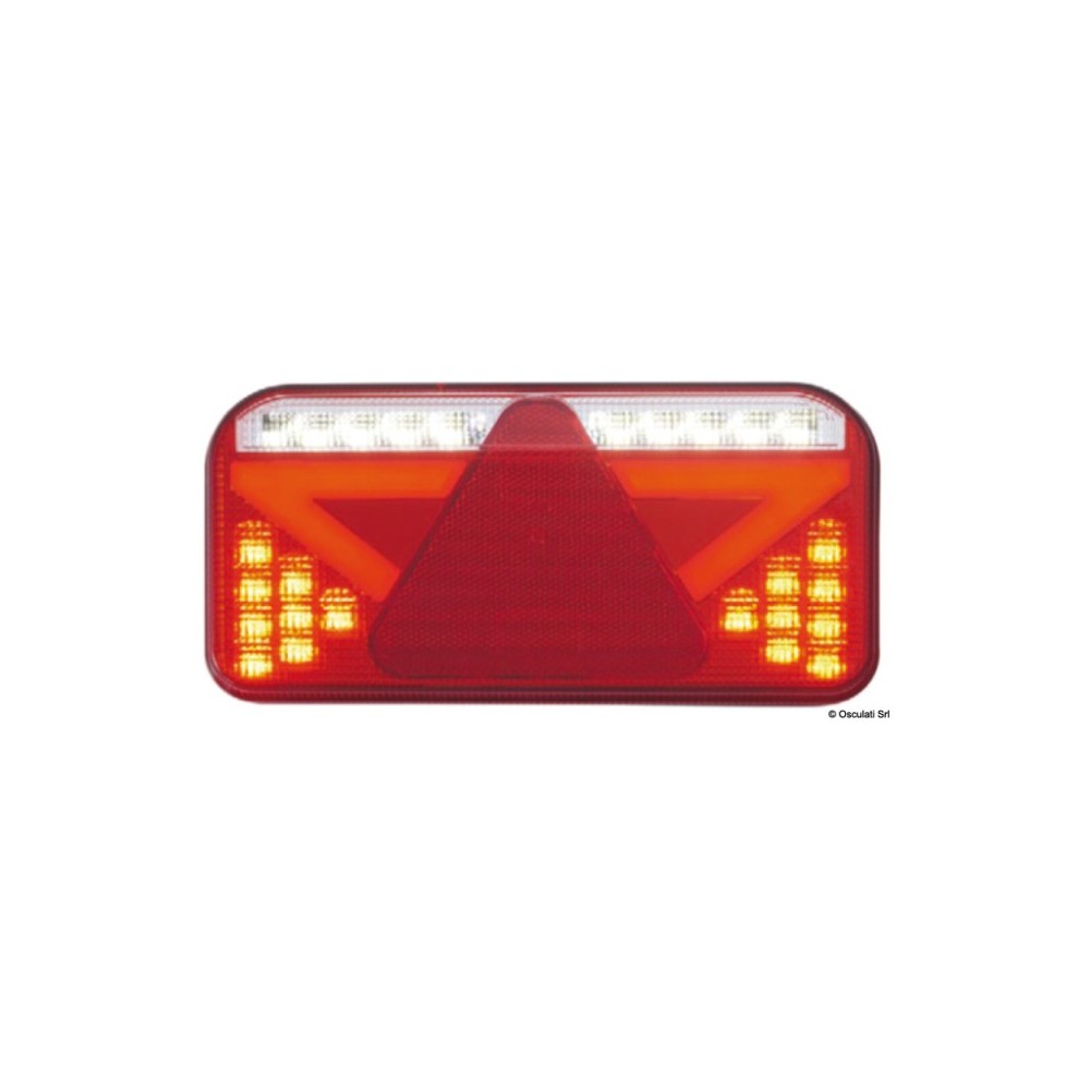 Feu arrière droite à LED réflecteur triangulaire 6 fonctions