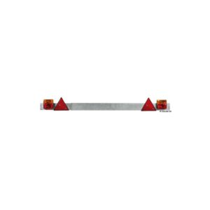 Barre arrière réglable avec feux 110/190 cm