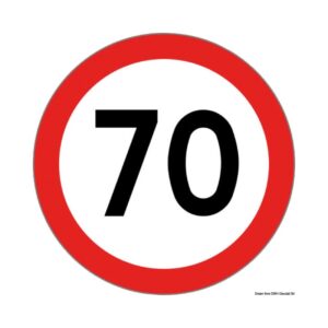 Disque vitesse auto-collant homologué 70 Km/h