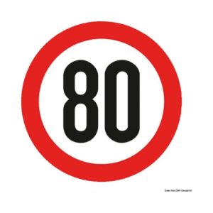 Disque vitesse auto-collant homologué 80 Km/h