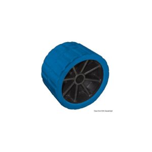 Roue latérale bleu 75 mm Ø trou 15 mm